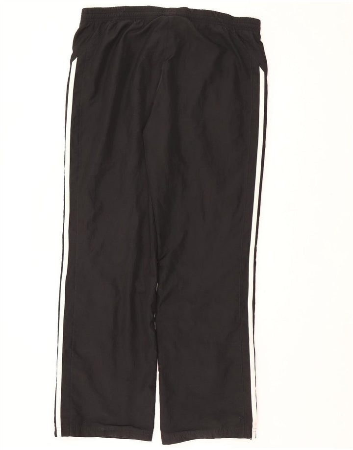 Damskie spodnie dresowe Adidas UK 14, duże, czarne, poliestrowe