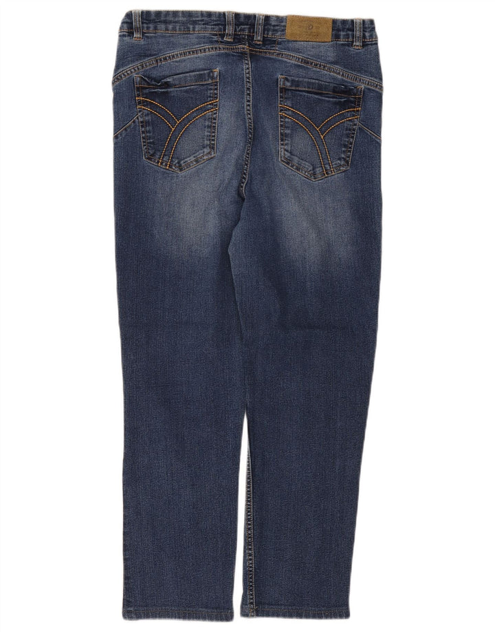 Damskie jeansy przycięte Dack's EU 46 XL W34 L25 Niebieskie bawełniane