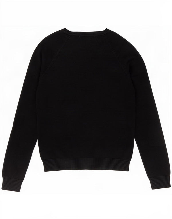 Sweter damski Zara z dekoltem w kształcie litery V, UK 12, średni granatowy, bawełniany