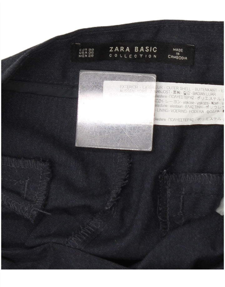 Damskie spodnie garniturowe Zara EU 38 Small W28 L28 Granatowy poliester