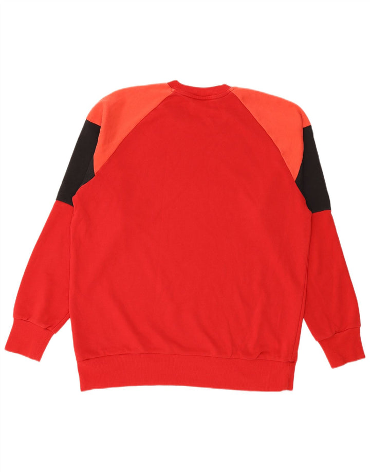 Męska bluza ADIDAS, sweter XL, bawełniana, w kolorze czerwonym