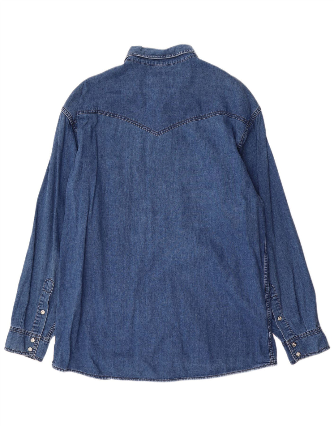 Męska koszula dżinsowa Wrangler Western XL, niebieska, bawełniana