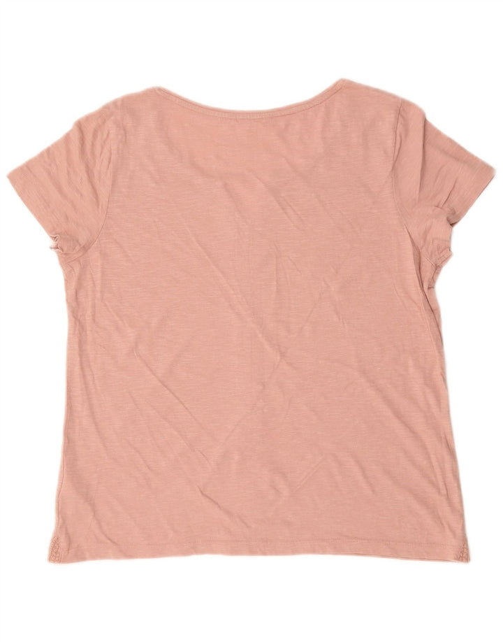 T-shirt damski White Stuff Top UK 16, duży, różowy, bawełniany