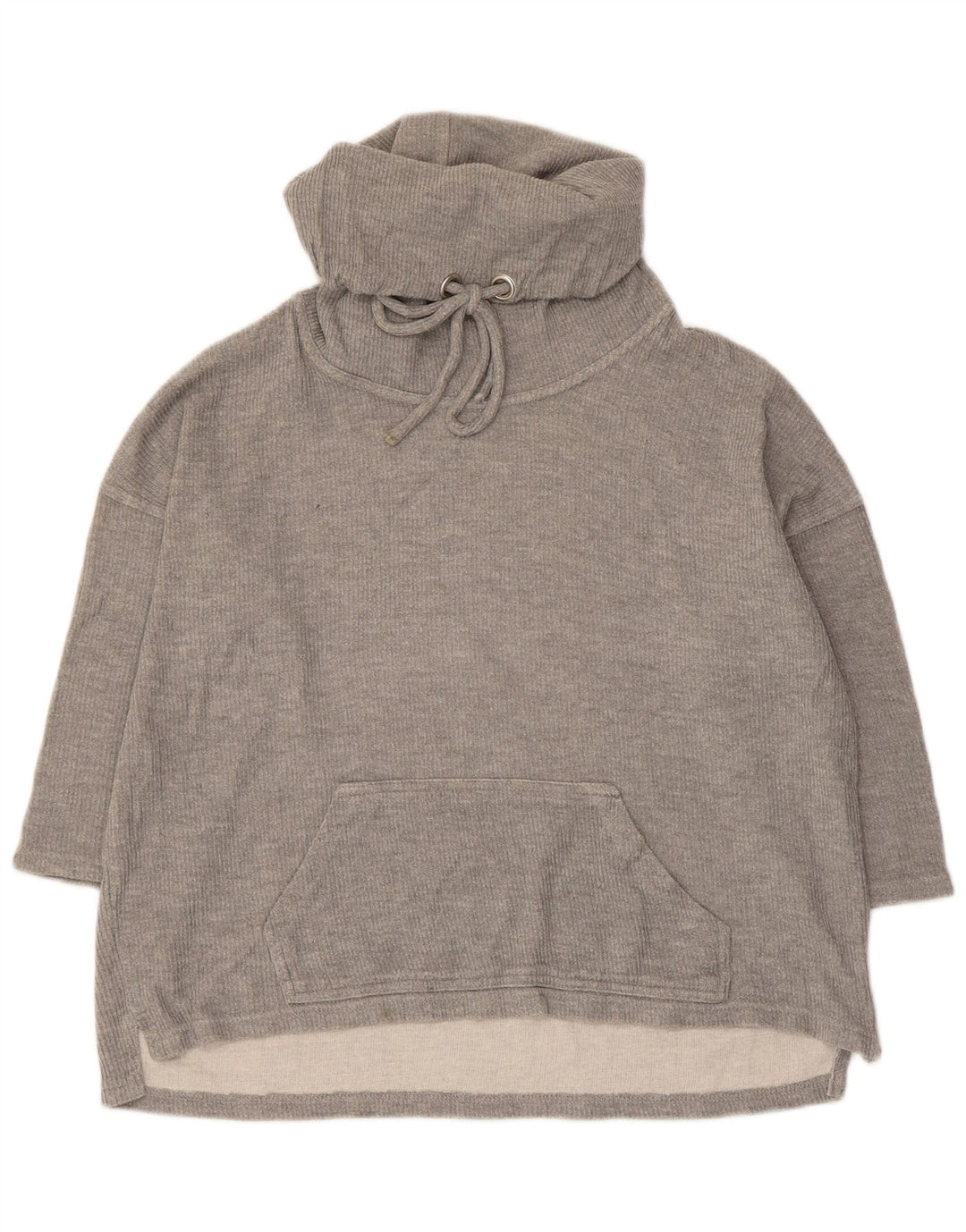 Damski sweter oversize z rękawem 3/4 Zara UK 14, średni szary