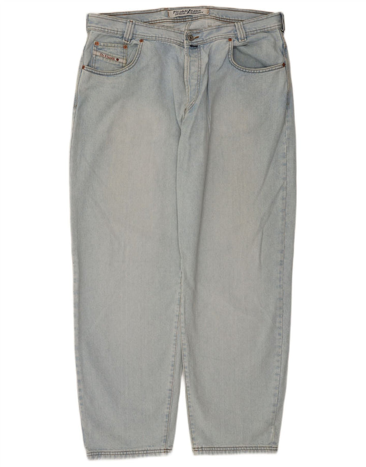 PICALDI Męskie luźne dżinsy W40 L32 Niebieskie bawełniane