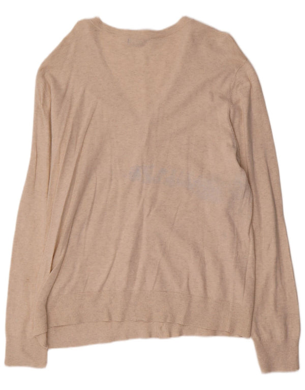 Sweter damski Gap Cardigan UK 18 XL, beżowy, bawełniany