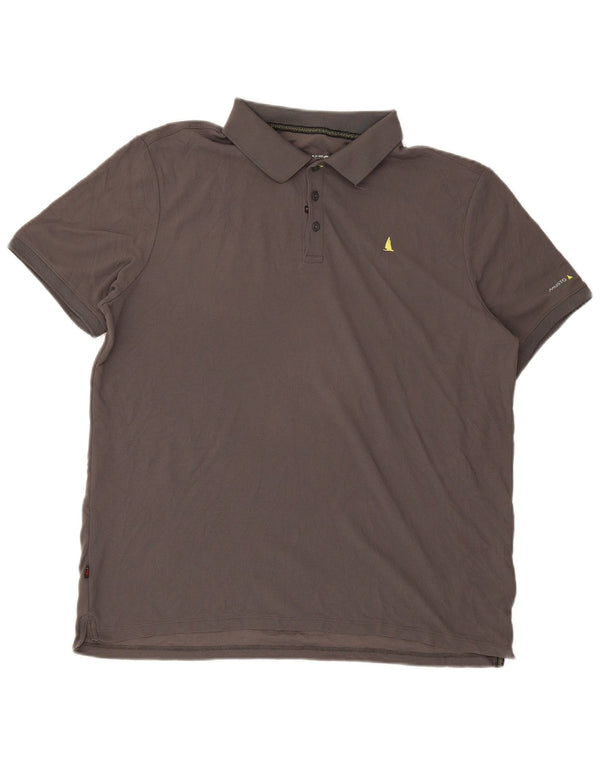 Męska koszulka polo MUSTO XL, szary poliamid
