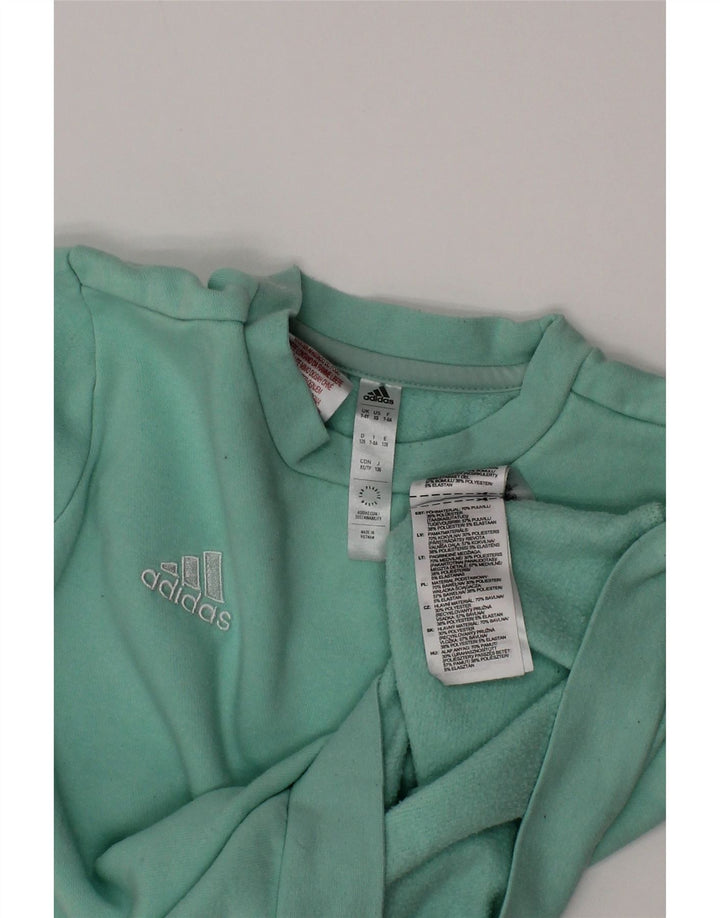 Bluza chłopięca Adidas 7-8 lat, zielona bawełna