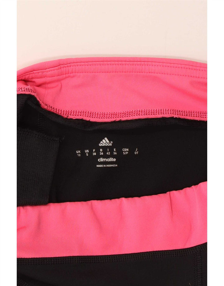 Damskie legginsy Adidas Capri UK 10, mały, czarny, poliester z blokami kolorów