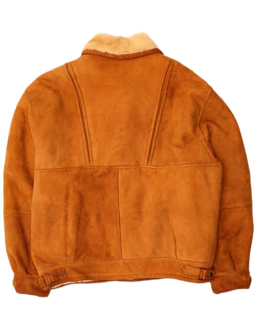 Vintage męska kurtka Shearling IT 54 2XL Brązowa kurtka Shearling