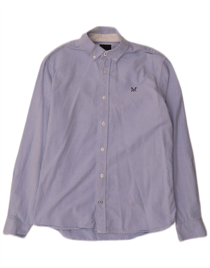 CREW CLOTHING Koszula męska slim fit, bawełniana, w kolorze średnioniebieskim