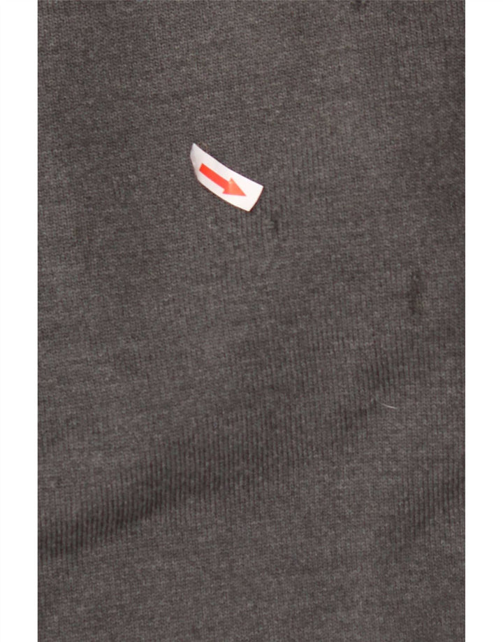 Lacoste Męski sweter z okrągłym dekoltem XL, szara wełna