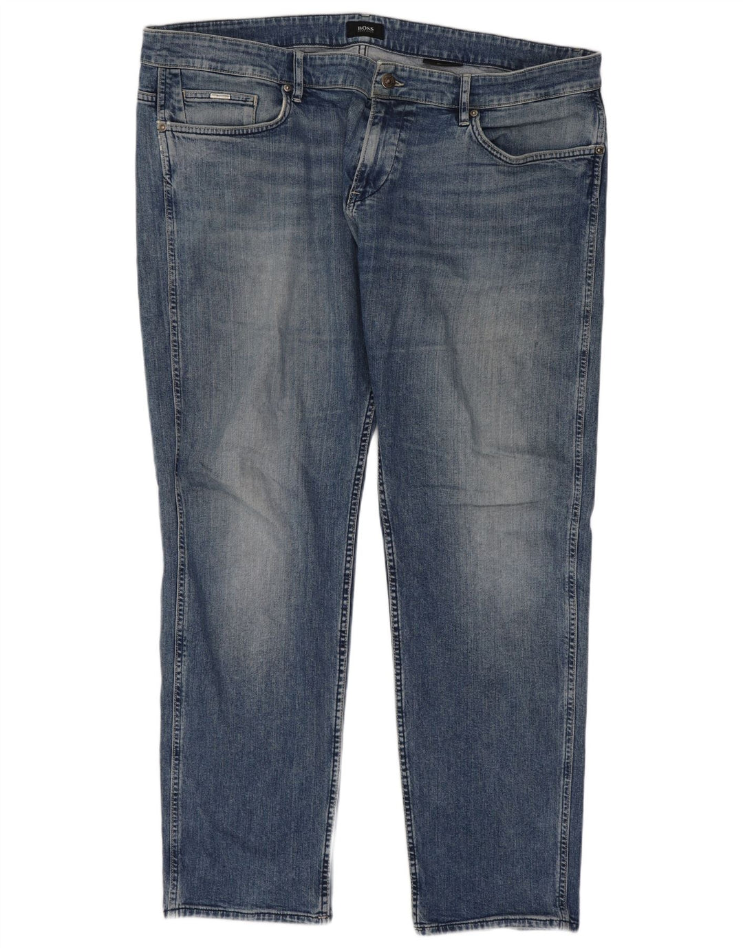 Hugo Boss Męskie jeansy slim W40 L32 Niebieskie bawełniane