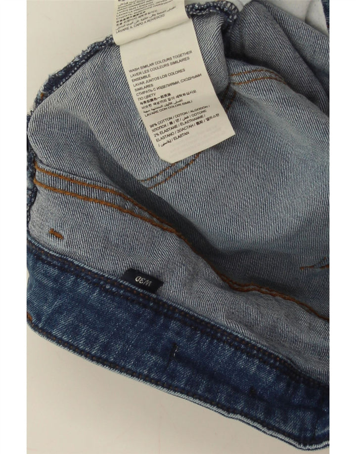 Damskie spodenki jeansowe SUPERDRY W30 Średni niebieski, bawełniany