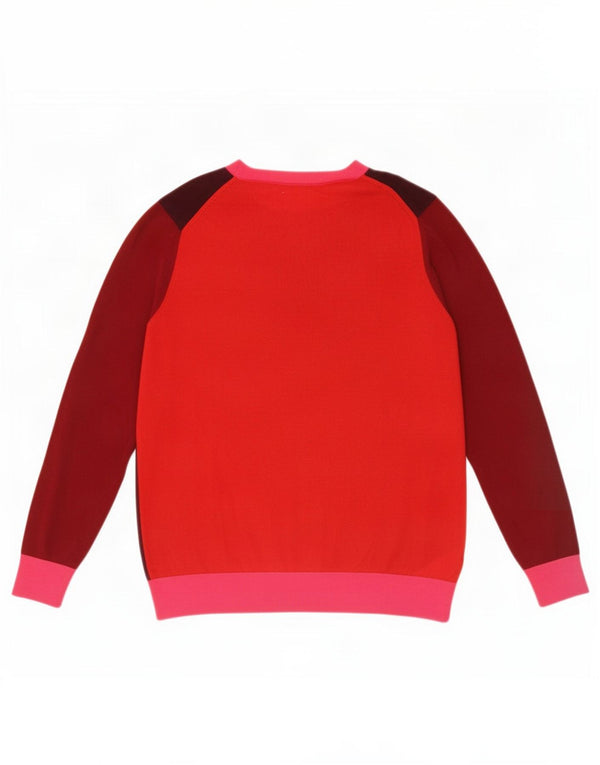 Marks & Spencer Damski sweter z dekoltem w łódkę, UK 14, duży, bordowy