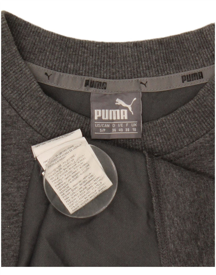 Damska sukienka oversize z grafiką Puma UK 10, mała, szara nakrapiana