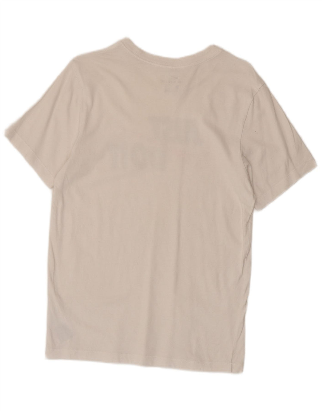 Męski T-shirt z grafiką Nike, mały, biały, bawełniany