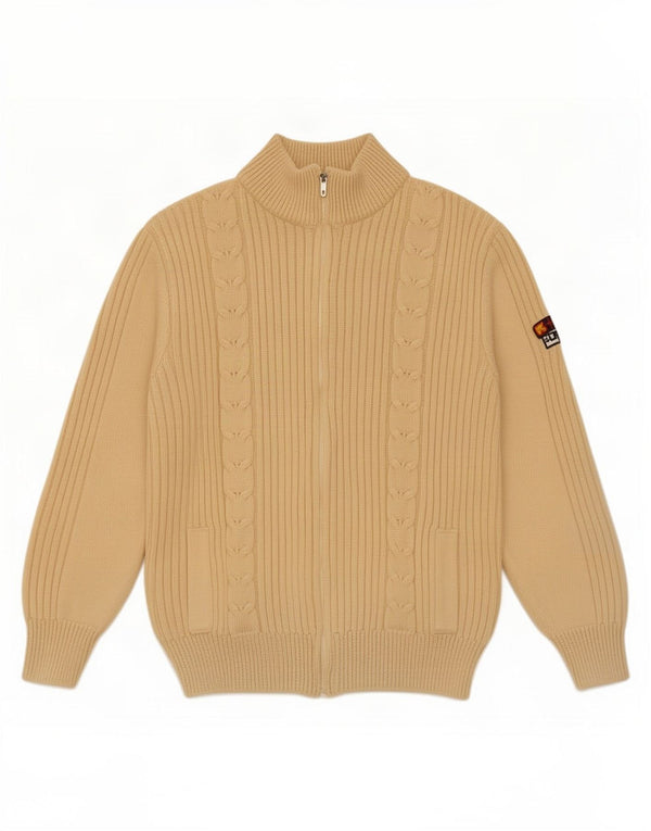 Sweter damski w stylu vintage, UK 16, duży, z białej wełny