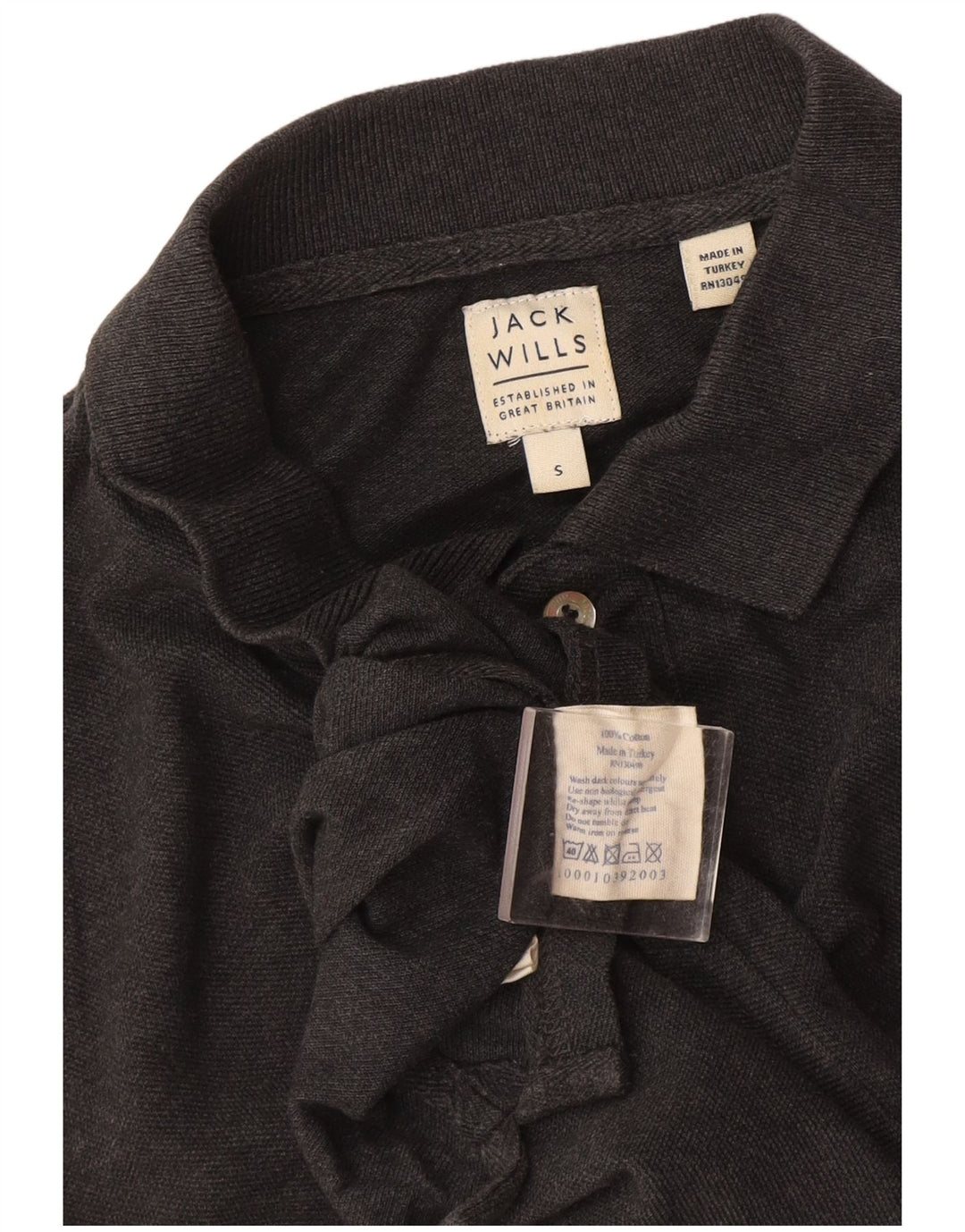 Męska koszulka polo Jack Wills, mała, szara, bawełniana