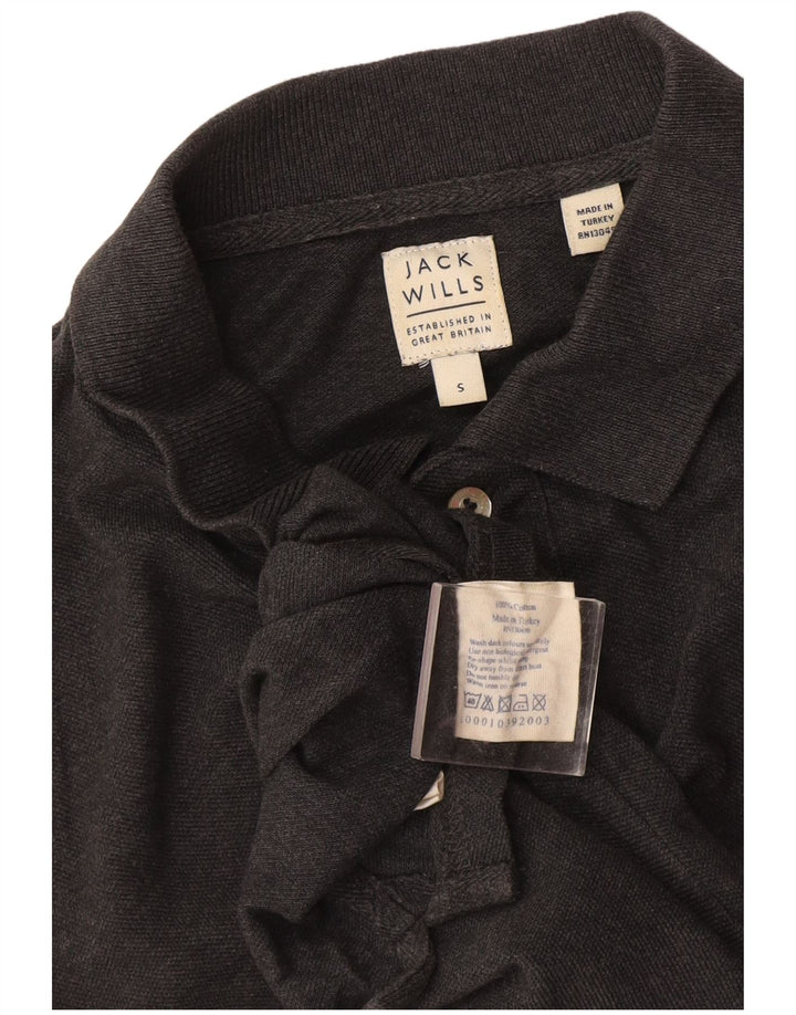 Męska koszulka polo Jack Wills, mała, szara, bawełniana