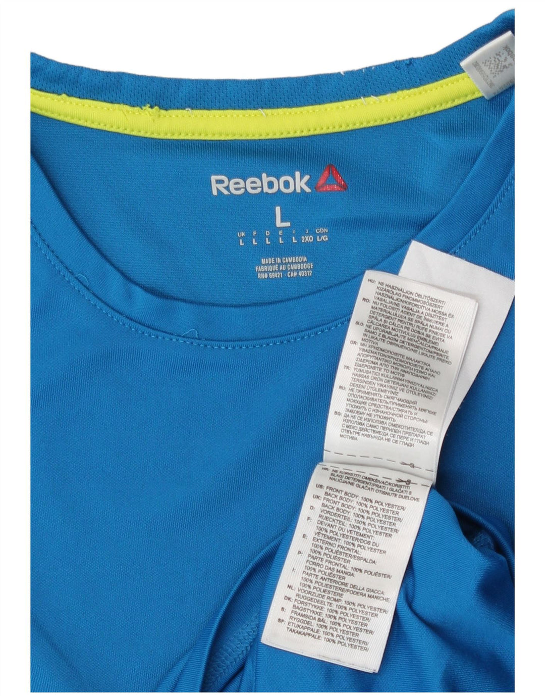 Męska kamizelka Reebok, duża, niebieska, poliester