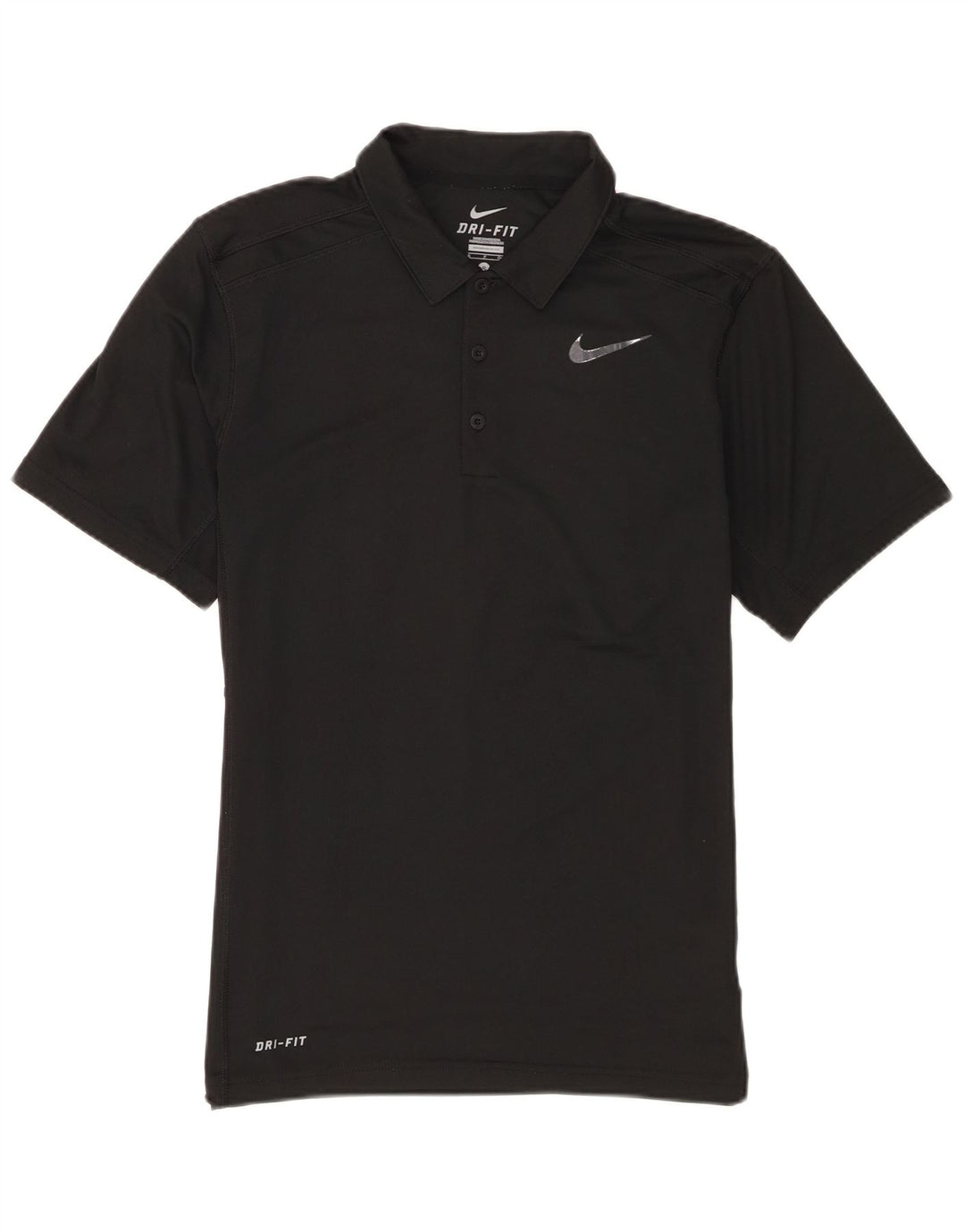Męska koszulka polo Nike Dri Fit, mała, czarna, poliestrowa