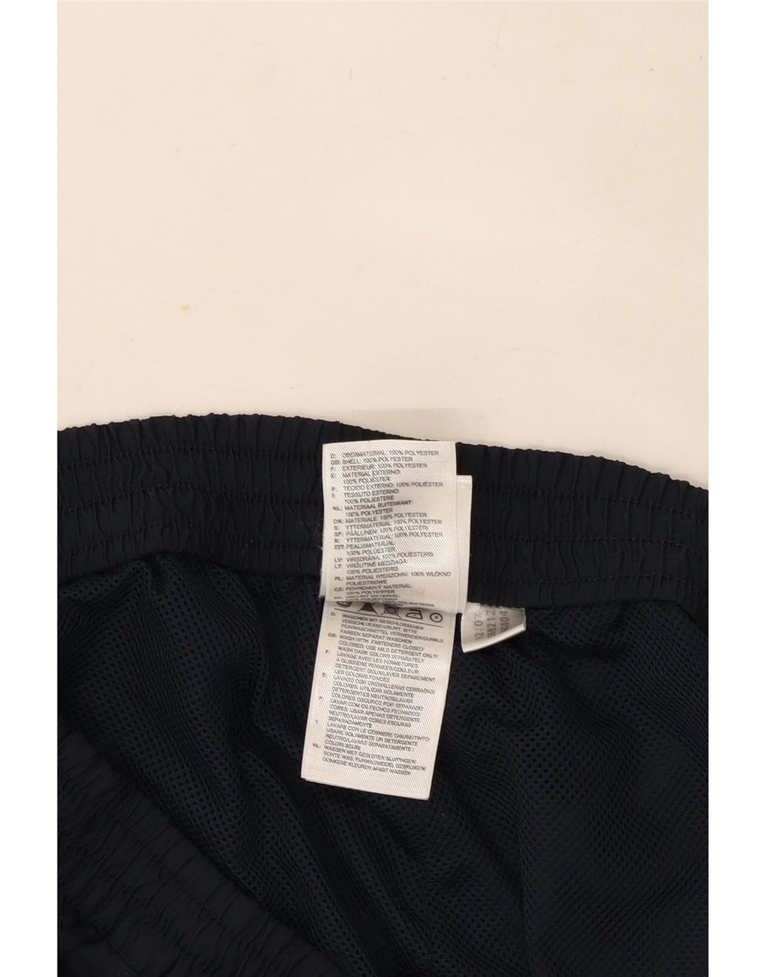 Męskie spodnie dresowe Adidas 2XL granatowe, poliestrowe