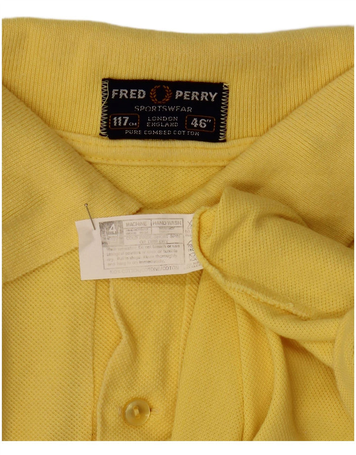 Męska koszulka polo Fred Perry, duża, żółta, bawełniana