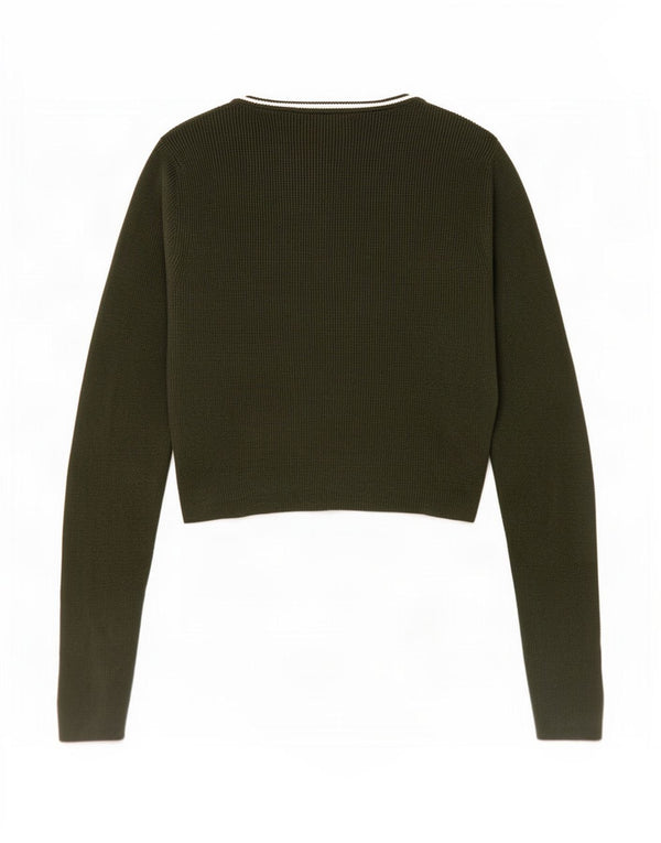Sweter damski Jack Wills z okrągłym wycięciem pod szyją, UK 14, średni zielony wiskoza