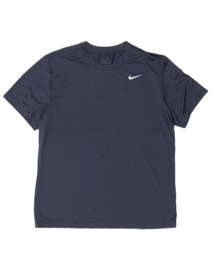 T-shirt męski Nike Dri Fit Top XL, granatowy, poliester