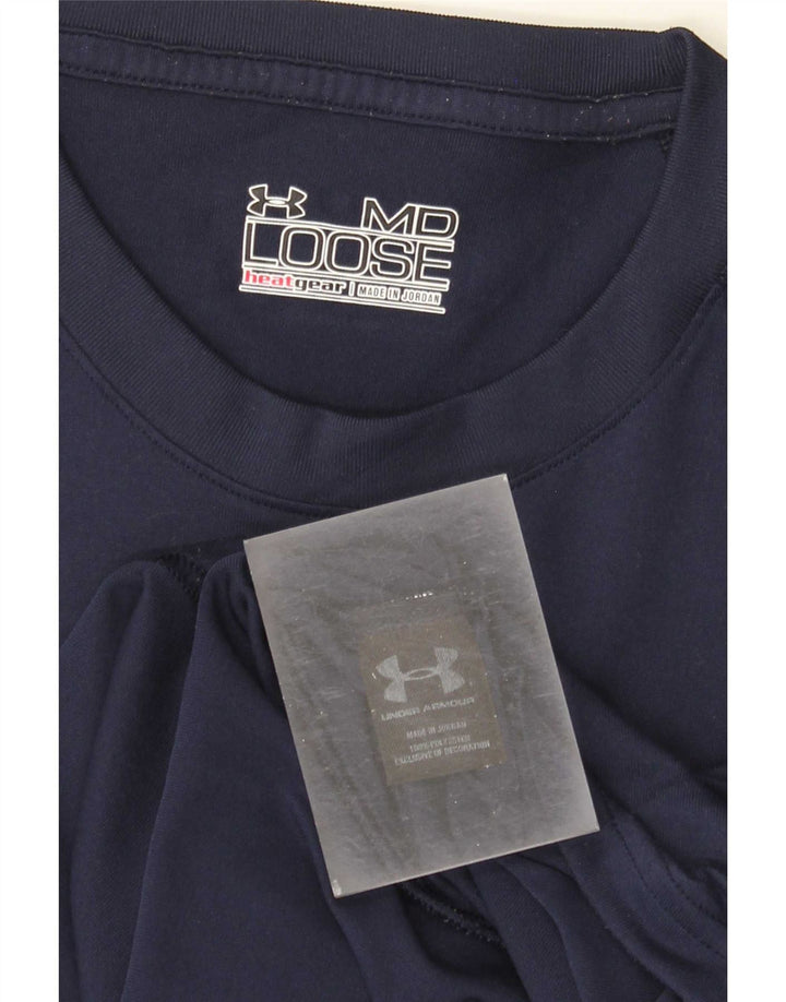 Męska koszulka t-shirt Under Armour Heat Gear, średni granatowy poliester
