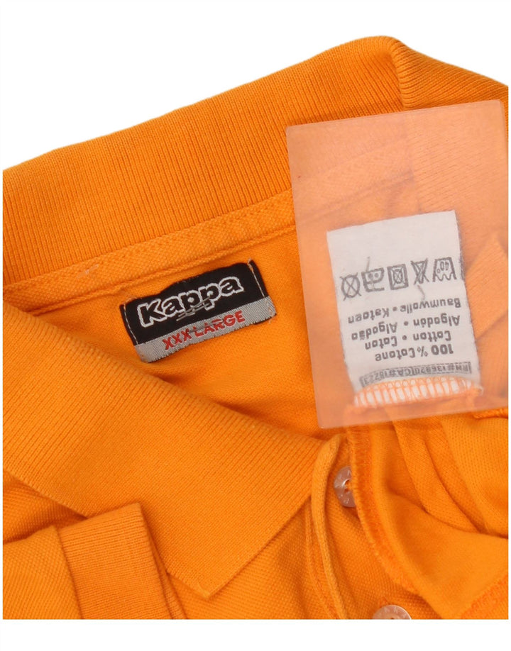 Męska koszulka polo Kappa 3XL Pomarańczowa, bawełniana