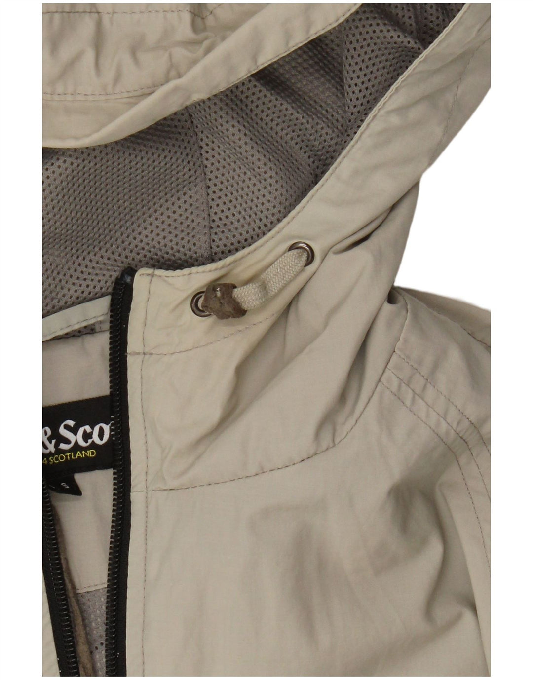 Męska kurtka przeciwdeszczowa z kapturem Lyle & Scott UK 36 Small Beige Nylon