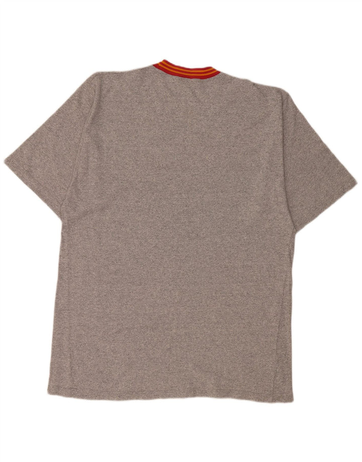 Męska koszulka Asics Top 2XL Szara, nakrapiana bawełna