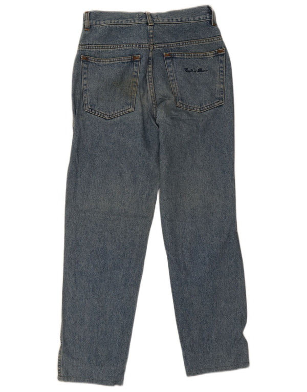 Conte of Florence Damskie proste dżinsy z wysokim stanem IT 44 Medium W30 L28 Niebieskie