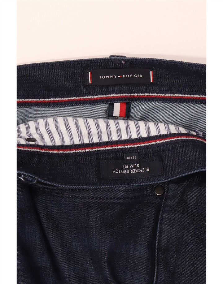 Męskie jeansy Tommy Hilfiger Bleecker Stretch W36 L27 Granatowe