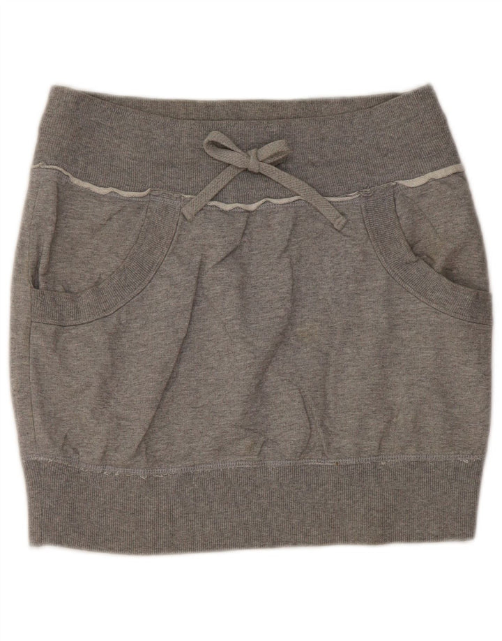 Spódnica mini damska Benetton W30 średnioszara
