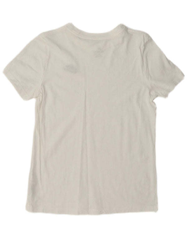 T-shirt damski Nike Top UK 10, mały, biały, bawełniany