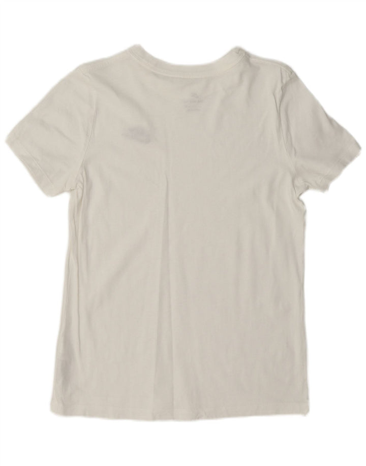 T-shirt damski Nike Top UK 10, mały, biały, bawełniany