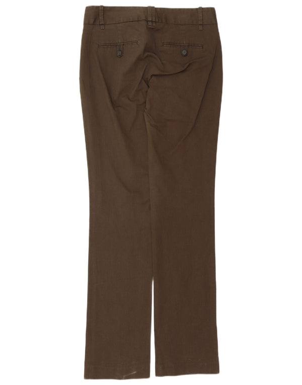 Spodnie damskie Zara Bootcut Chino EU 38 Small W28 L33 Brązowa bawełna
