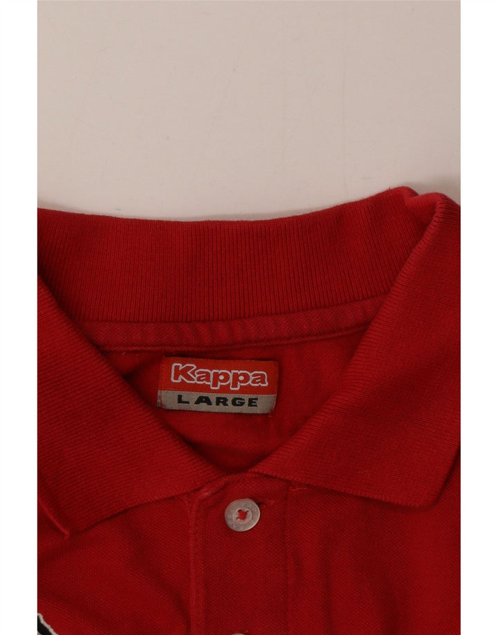 Męska koszulka polo Kappa, duża, czerwona