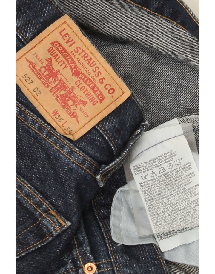 Męskie jeansy Levi's 527 Bootcut W36 L34 Niebieska bawełna