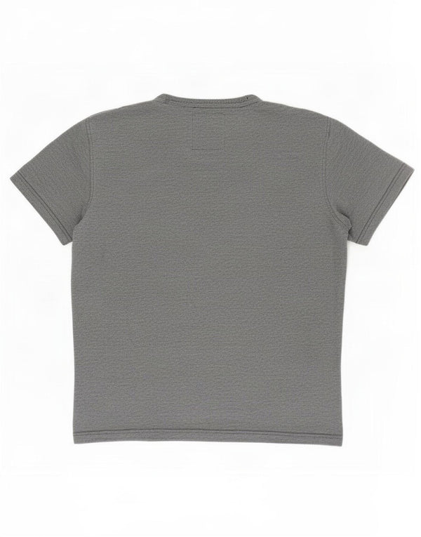 Crew Clothing Męski T-shirt Top, mały, szary, bawełniany