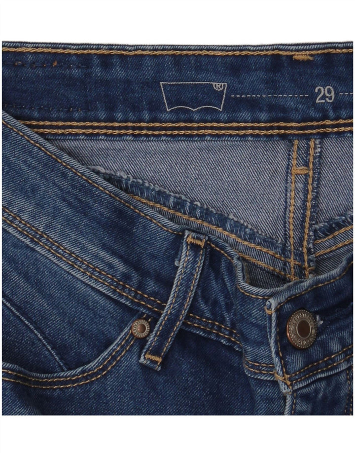 Damskie jeansy Levi's Mid Rise Skinny W29 L32 Niebieskie
