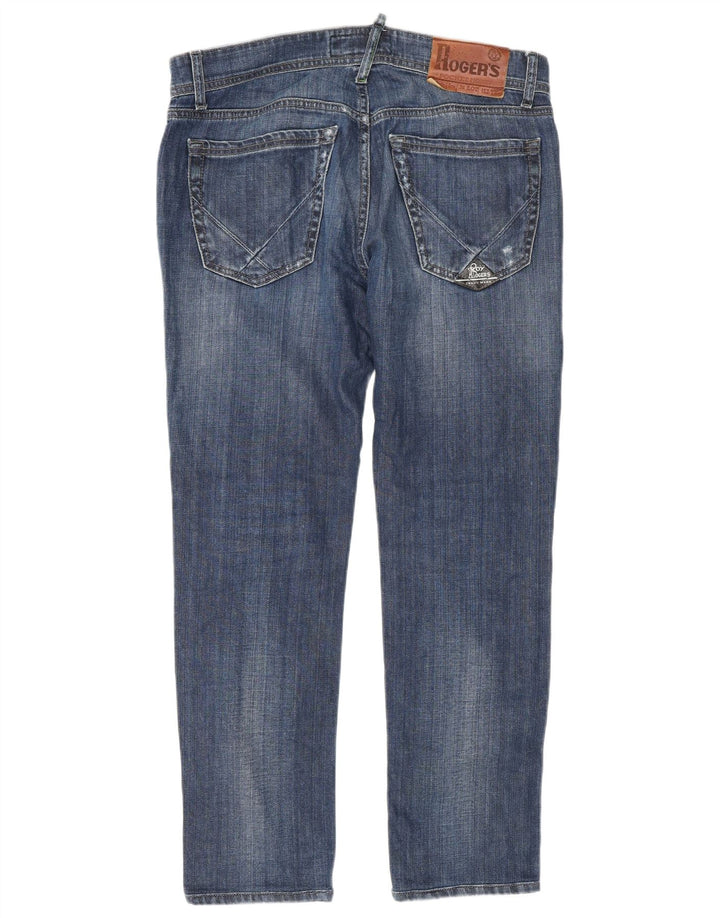 Damskie jeansy slim Roy Rogers W32 L28 Niebieskie bawełniane
