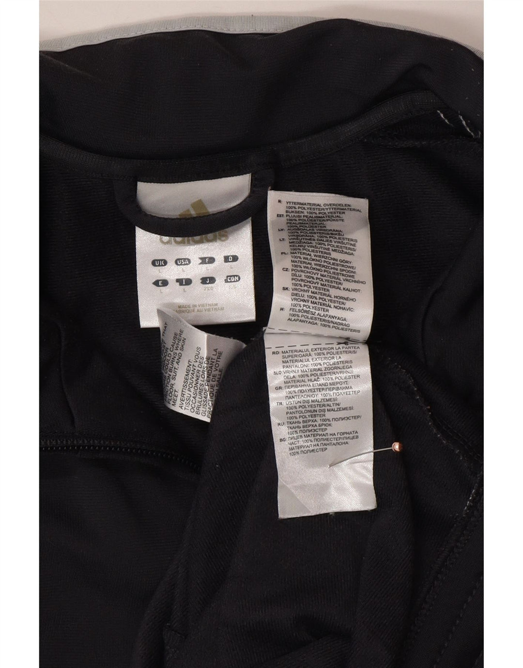 Męska kurtka dresowa ADIDAS, duży, szary, poliestrowy blok kolorów