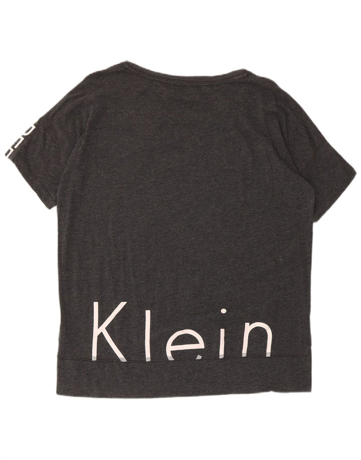 T-shirt damski Calvin Klein Performance Graphic Top UK 14 Średni szary
