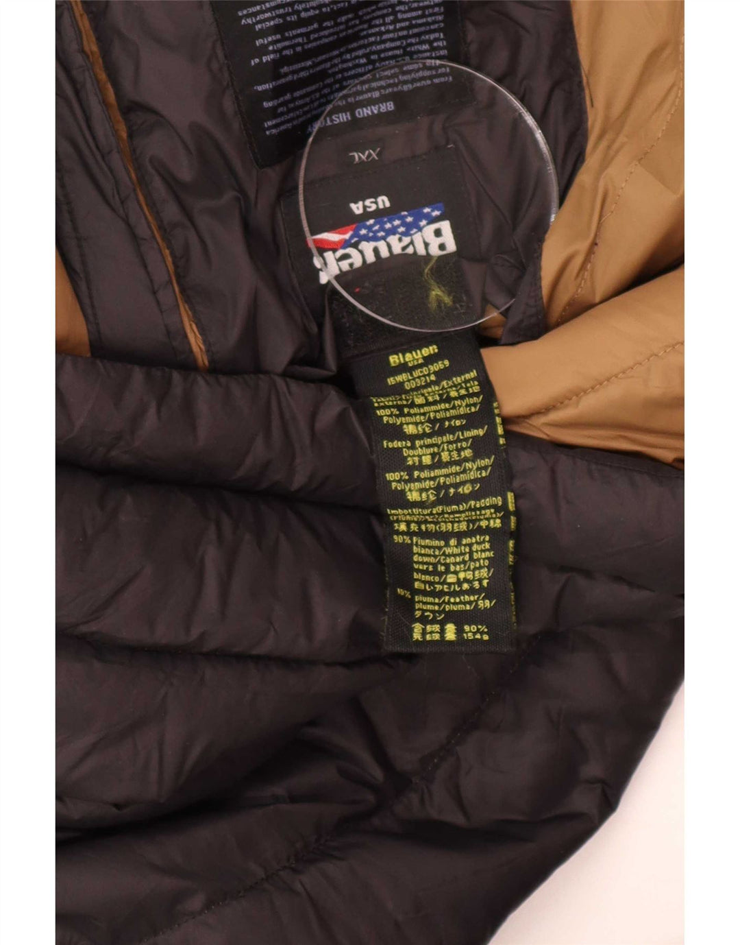 Męska ocieplana kurtka Blauer UK 44 2XL Czarny poliamid