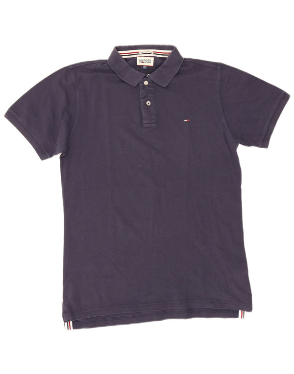 Męska koszulka polo Tommy Hilfiger, duża, granatowa, bawełniana