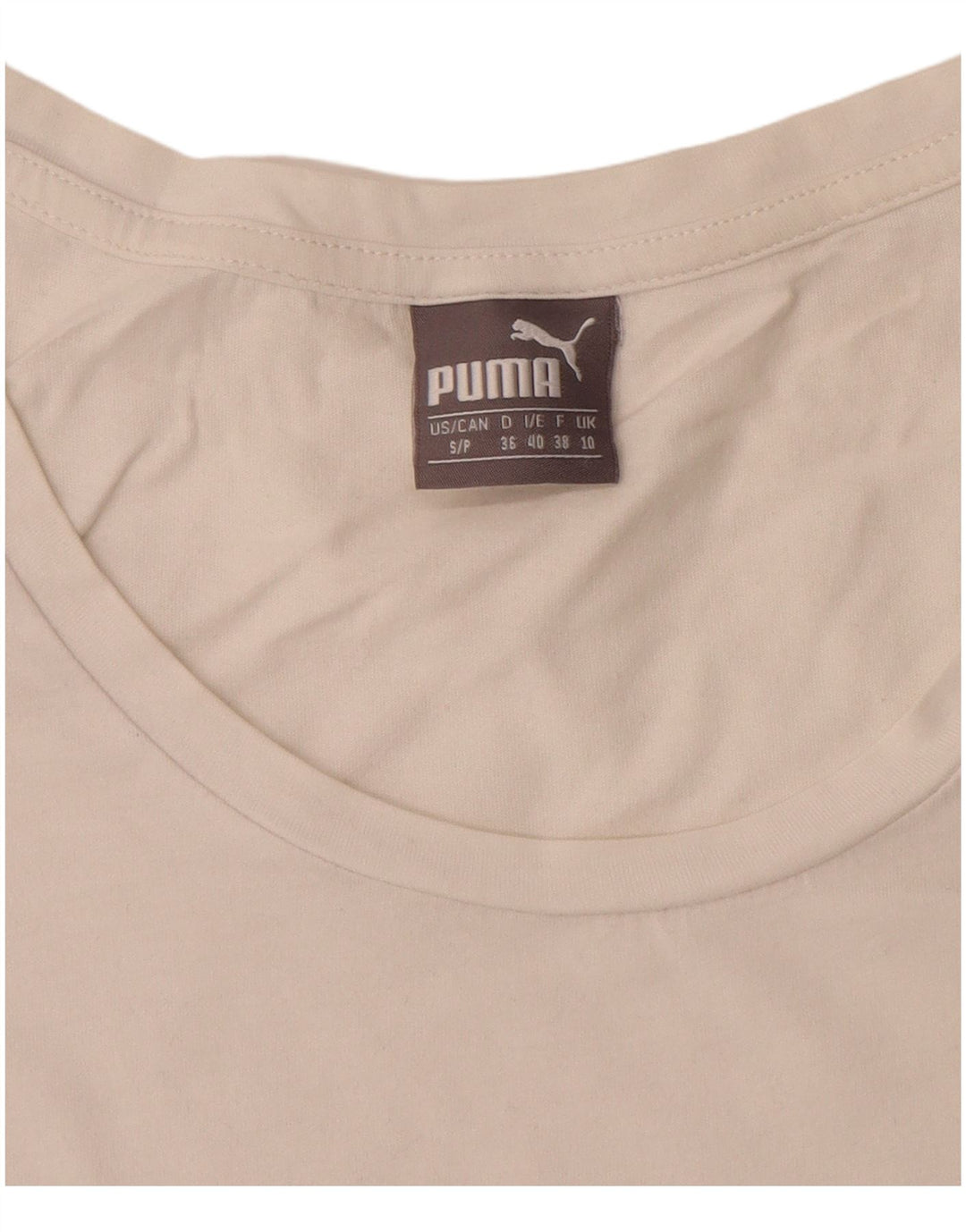 T-shirt damski Puma Top UK 10, mały, biały